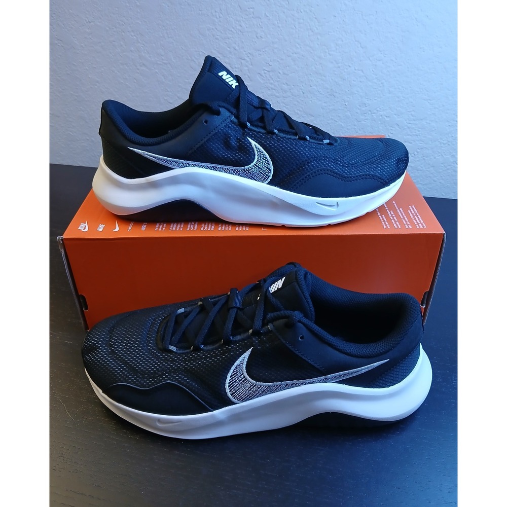 Nike Legend Essential 3 NN Mens Training Shoes Black White DM1120-001 Size 10